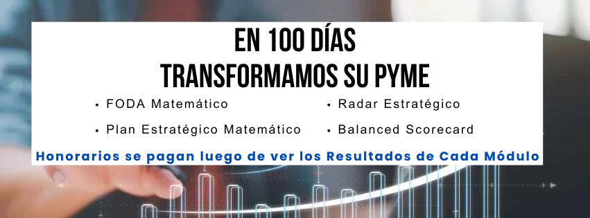 Banner Consultores Pymes, transformamos su pyme en 100 días.